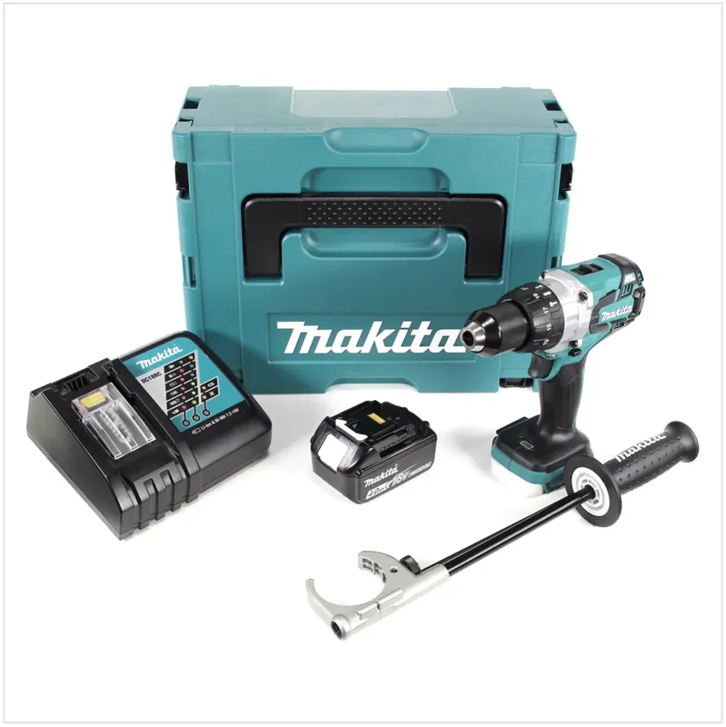 Makita DHP 481 RM1J 18V Akku Schlagbohrschrauber Brushless 115 Nm im Makpac mit 1x 4Ah Li-Ion Akku und Ladegerät Bestpreis