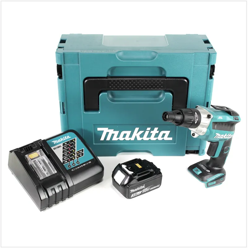 Makita DFS 251 RF1J Akku Trockenbauschrauber 18V brushless + 1x Akku 3,0 Ah + Schnellladegerät im Makpac 2 Garantierte Lieferung