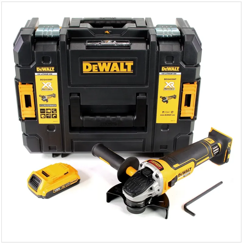 Bestpreis DeWalt DCG 405 NT Akku Winkelschleifer 18V 125mm Brushless + 1x Akku 2,0Ah - ohne Ladegerät