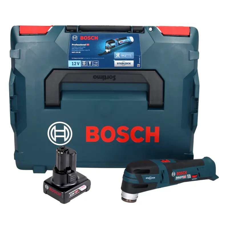 Bosch GOP 12V-28 Professional Akku Multi Cutter 12 V Brushless + 1x Akku 6,0 Ah + L-Boxx - ohne Ladegerät Direkt Vom Hersteller