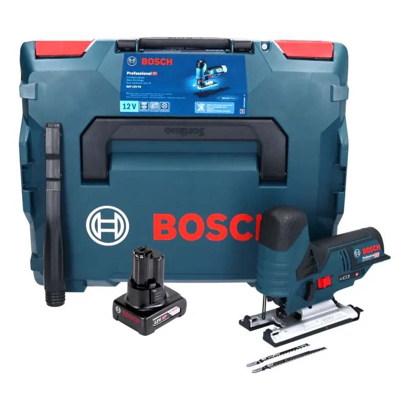 Top-Preis Bosch GST 12V-70 Professional Akku Stichsäge 12 V + 1x Akku 6,0 Ah + L-Boxx - ohne Ladegerät