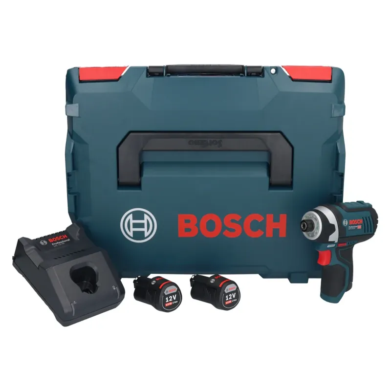 Echt Bosch GDR 12V-105 Professional Akku Drehschlagschrauber 12 V 105 Nm 1/4" + 2x Akku 3,0 Ah + Ladegerät + L-Boxx