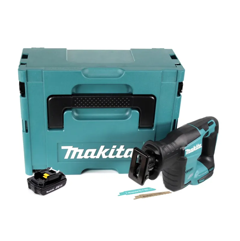 Ausverkauf Makita DJR 188 Y1J Akku Reciprosäge 18 V Brushless Säbelsäge im Makpac + 1x 1,5 Ah Akku - ohne Ladegerät