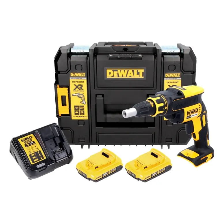 Solange Der Vorrat Reicht DeWalt DCF 620 D2 Akku Trockenbauschrauber 18 V 30 Nm Brushless + 2x Akku 2,0 Ah + Ladegerät + TSTAK