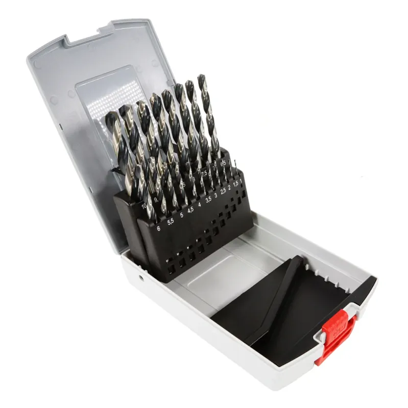 Schneller Versand Bosch HSS Spiralbohrer Set Box PointTeQ 19 tlg. 1 - 10 mm Metallbohrer ( 2608577351 )