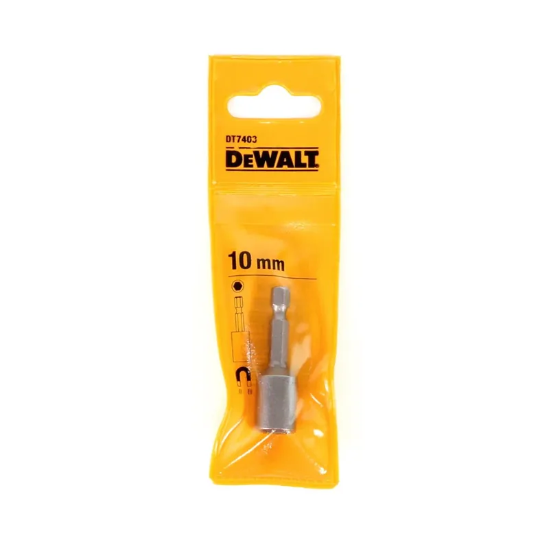 Heißes Angebot DeWalt DT 7403-QZ Steckschlüssel 10 mm Aussensechskant - 50mm Länge, Permanentmagnet Halterung, 1/4" Antrieb