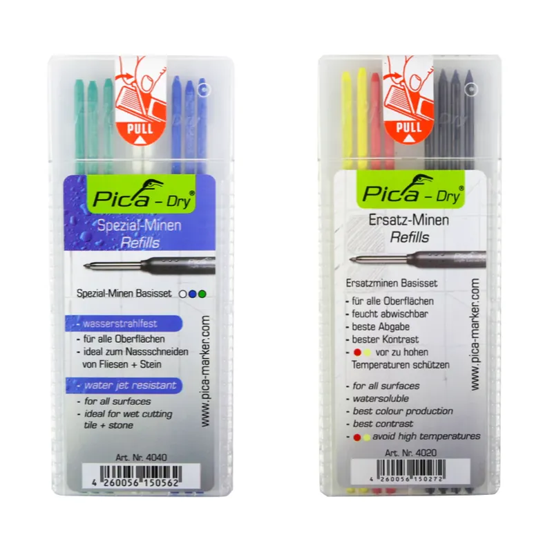 Top-Angebot Pica DRY Ersatzminen Basis Set Bunt Wasserlöslich Multi Use 8 tlg. + Spezialminen Basis Set Wasserstrahlfest 8 tlg.