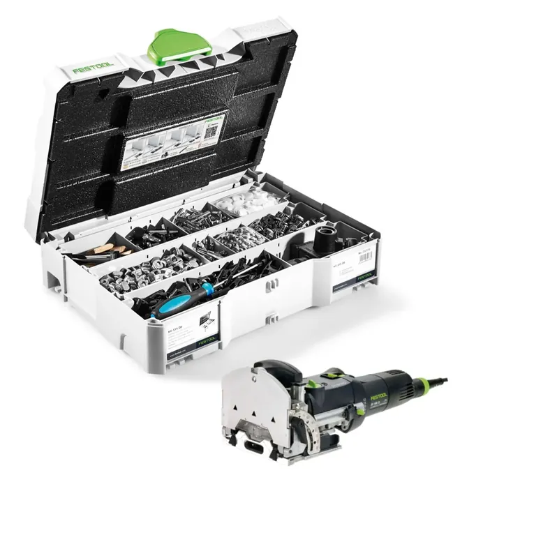 Festool DF 500 Q-Plus Dübelfräse Domino 420W 28mm im Systainer ( 494847 ) + Domino Verbinder Sortiment KV-SYS D8 Online Kaufen