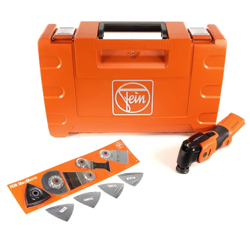 FEIN Akku-Oszillierer AFSC 18 QSL Select SuperCut Construction Brushless 18 V Starlock Max Multifunktionswerkzeug im Koffer + Fein Zubehör-Set 17-tlg. Angebot