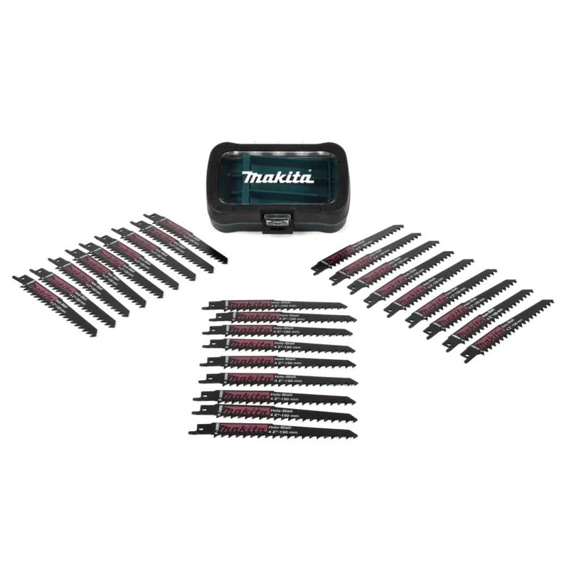 Super-Preis Makita Reciprosägeblatt Set 27 tlg. 130 mm in praktischer Box ( P-81278 )