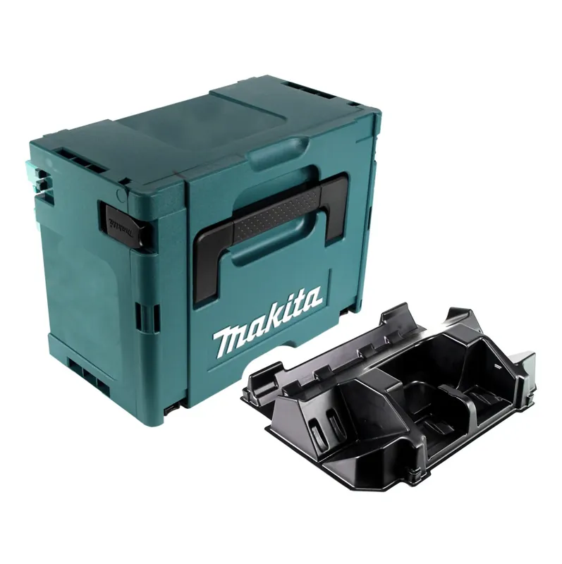 Makita MAKPAC 3 Systemkoffer ( 821551-8 ) + Einlage für 4x BL1830B BL1840B BL1850B BL1860B Akku und DC18RD Doppelladegerät ( 838258-9 ) Meistverkauft