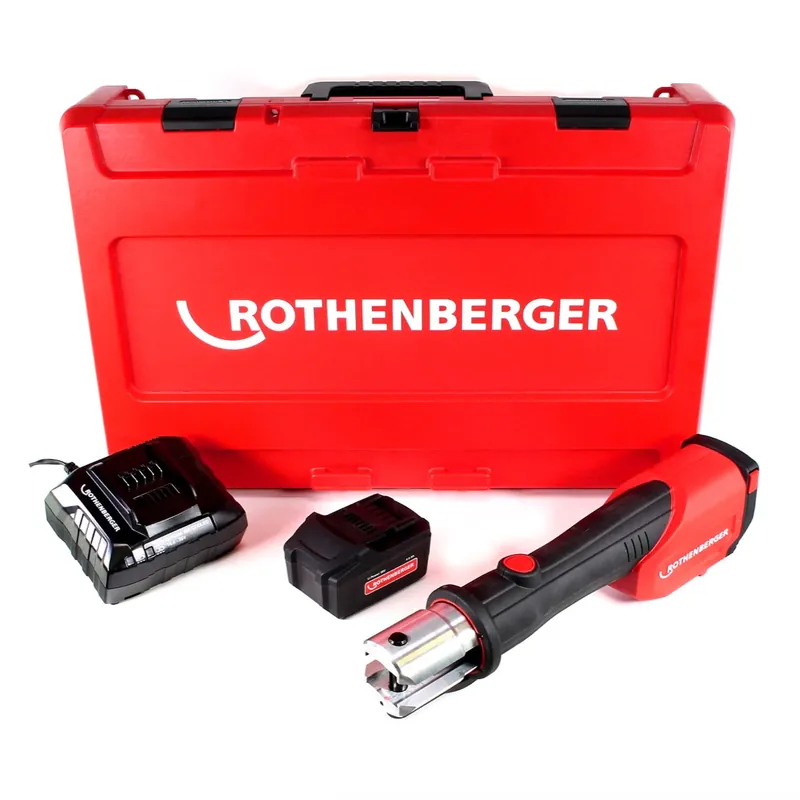 Rothenberger ROMAX 4000 Basic Set CAS Akku Pressmaschine 18 V 34 kN + 1x Akku 4,0 Ah + Ladegerät + Koffer ( 1000001840 ) Sale