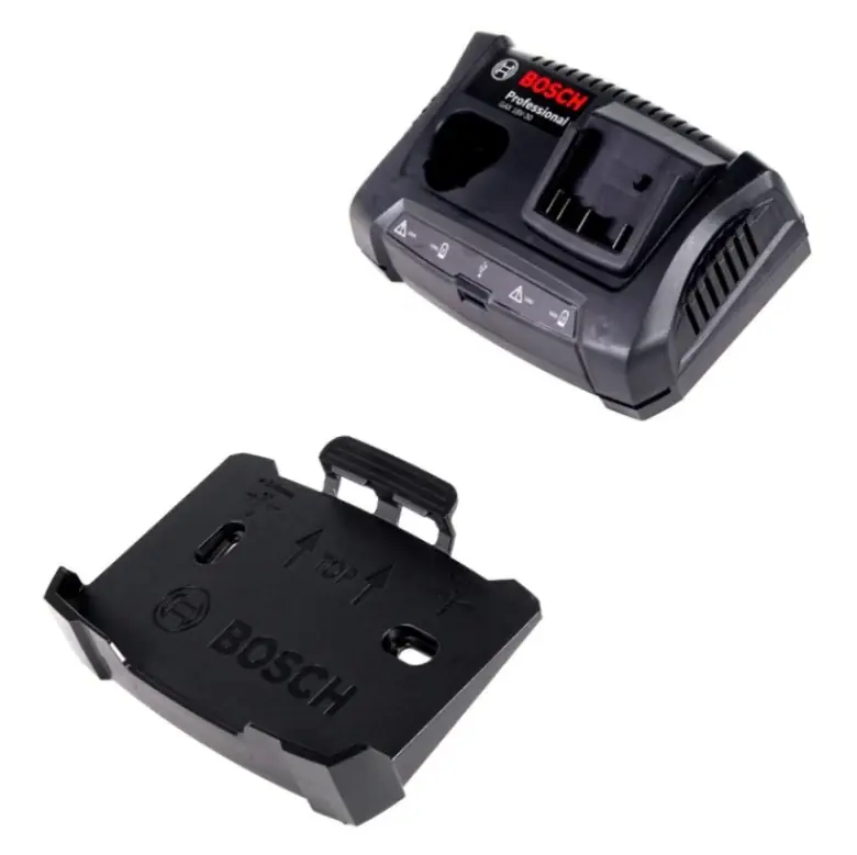 Highlight Bosch GAX 18 V-30 Professional Akku Doppel - Ladegerät für 10,8 / 12 V und 14,4 / 18 V Akkus inkl. Wandhalterung ( 1600A011A9 )