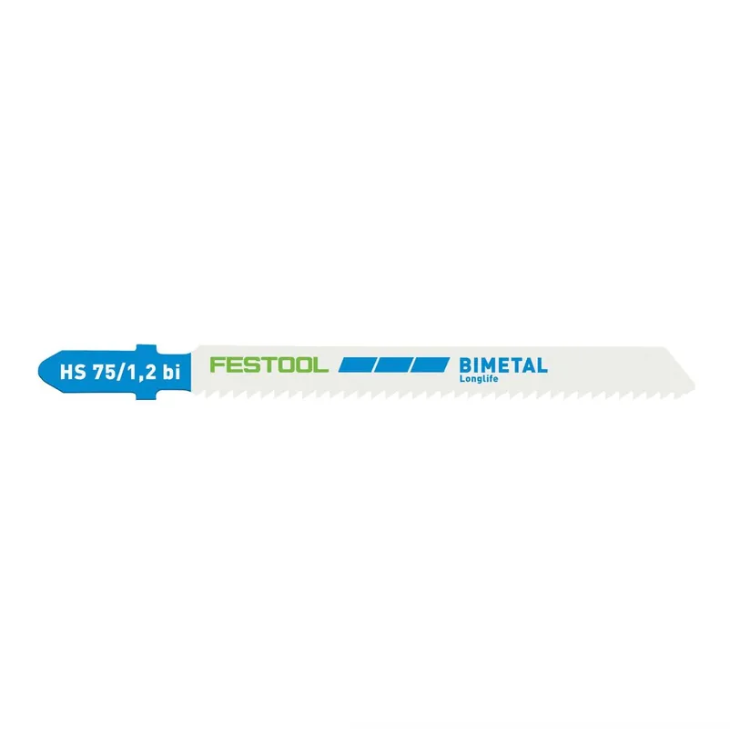 Online Kaufen Festool HS 75/1,2 BI/40 Metal Steel / Stainless Steel Stichsägeblatt 75 mm 40 Stk. ( 2x 204271 ) gewellte Grundform aus BI-Metall