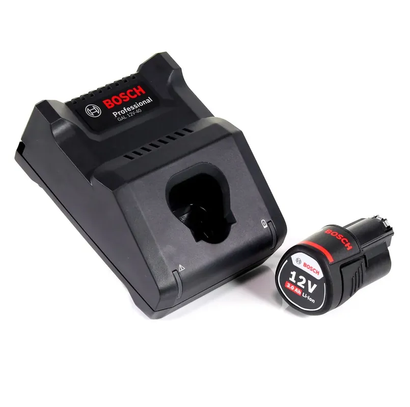 Bosch GAL 12V-40 Professional Schnell Ladegerät für 12V Akkus ( 1600A019R3 ) + 3,0 Ah Akku ( 1600A00X79 ) Schnäppchen