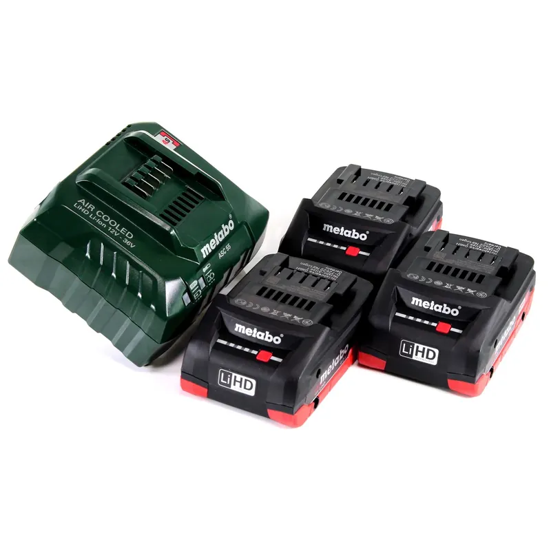 Metabo Akku Basis Set 18V mit 3x Akku LiHD 4,0Ah + Ladegerät ASC 55 ( 685132000 ) Folgemodell vom ASC 30-36 + Einlage Top-Seller