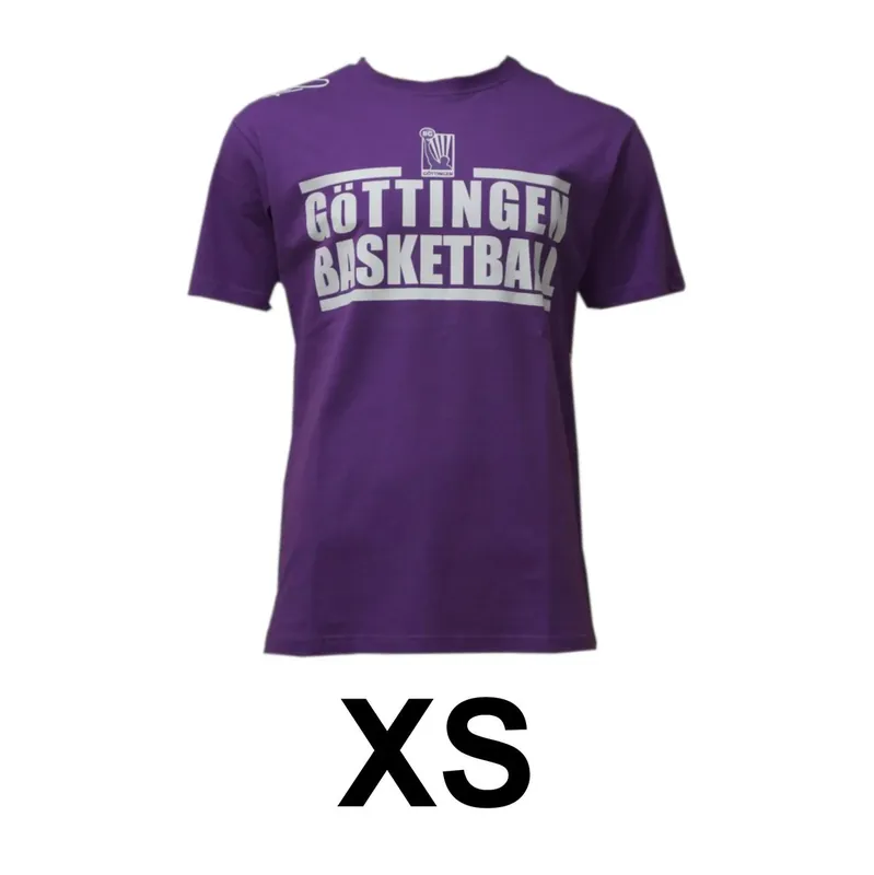 Basketball T-Shirt Göttingen BG Veilchen Größe XS Lila 100% Baumwolle K1X Bestpreis