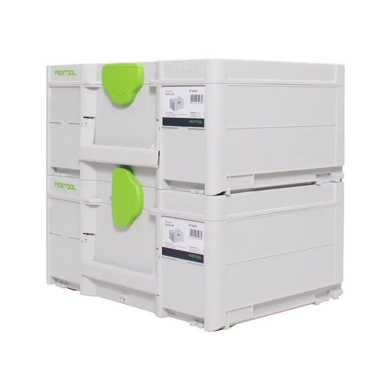 Festool Systainer Set 2x SYS3 M 187 ( 2x 204842 ) 15,9 Liter 396x296x187mm Werkzeugkoffer koppelbar Beliebt