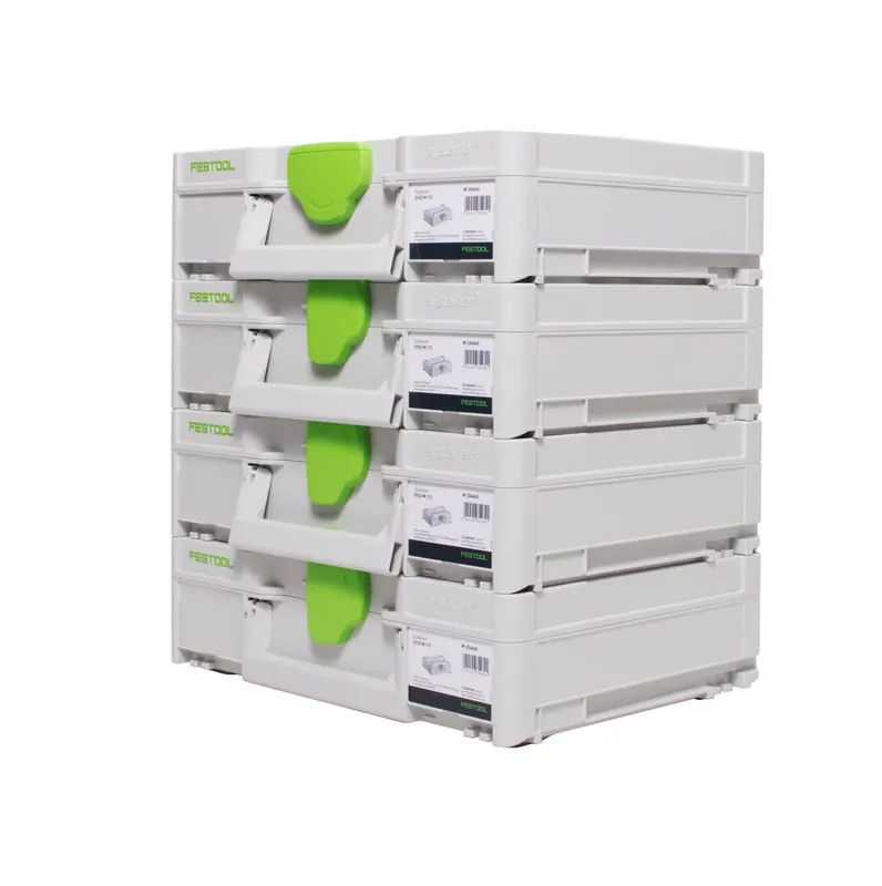 Festool Systainer Set 4x SYS3 M 112 ( 4x 204840 ) 7,7 Liter 396x296x112mm Werkzeugkoffer koppelbar Beliebt