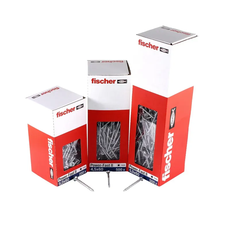 Fischer Power-Fast II FPF II Spanplattenschraube 4,5x60 mm 500 Stück ( 670275 ) Senkkopf mit Torx Teilgewinde galvanisch verzinkt, blau passiviert Online Kaufen