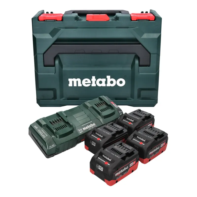 Neu Im Sortiment Metabo Basis Set 4x LiHD Akkupack 18 V 5,5 Ah Li-Ion Akku CAS System ( 685180000 ) + ASC 145 DUO Doppel Ladegerät + metaBOX