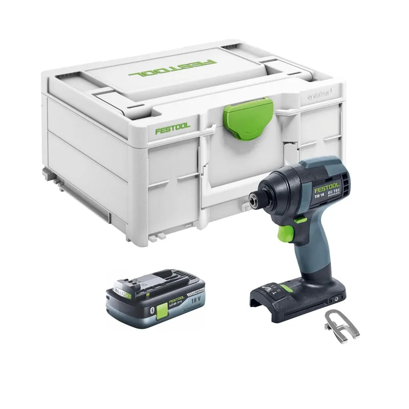 Meistverkauft Festool TID 18-Basic Akku Schlagschrauber 18V 180Nm 1/4" ( 576481 ) + 1x Akku 4,0Ah - ohne Ladegerät