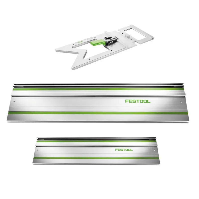 Festool Führungsschienen Set FS 1400/2 ( 491498 ) + FS 800/2 ( 491499 ) + FS-WA/90° Winkelanschlag ( 205229 ) Preiswert