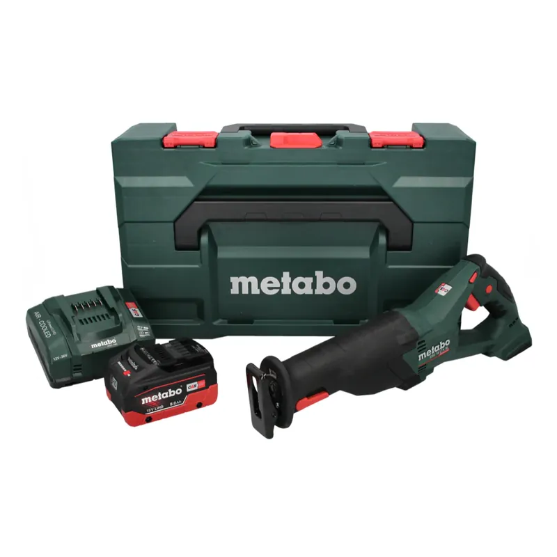 Letzte Chance Metabo SSE 18 LTX BL Akku Säbelsäge Reciprosäge 18 V Brushless + 1x Akku 8,0 Ah + Ladegerät + metaBOX