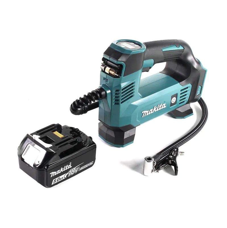Makita DMP 180 T1 Akku Kompressor 18 V 8,3 bar + 1x Akku 5,0 Ah - ohne Ladegerät Nur Für Kurze Zeit
