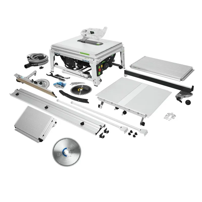 Finale Aktion Festool TKS 80 EBS Set Tischkreissäge 2200 Watt 254 mm ( 575828 ) + Spezial Kreissägeblatt TF80 A ( 575978 )