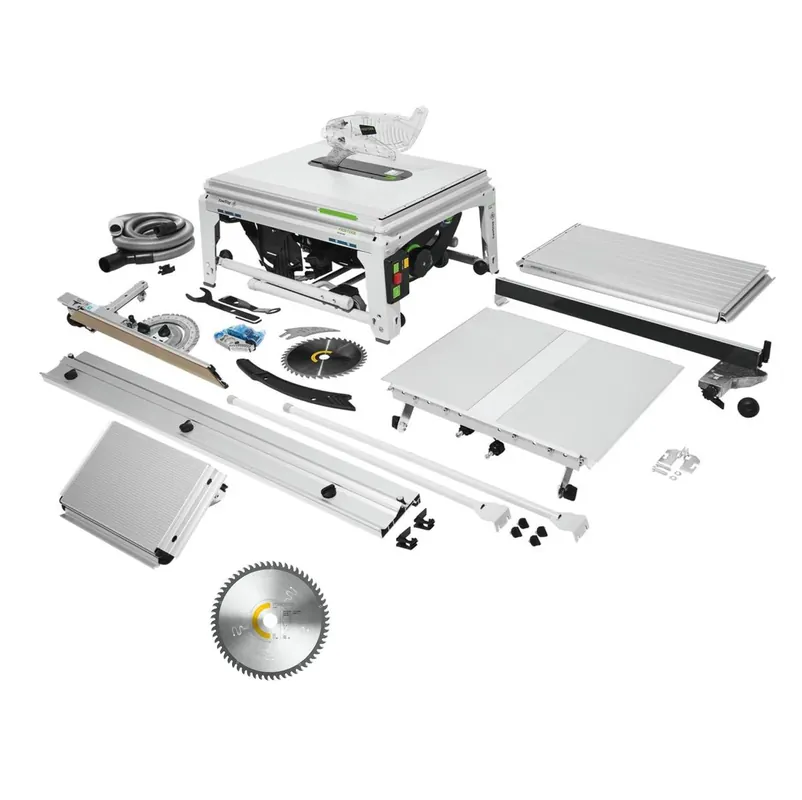 Zertifiziert Festool TKS 80 EBS Set Tischkreissäge 2200 Watt 254 mm ( 575828 ) + Feinzahn Kreissägeblatt W60 ( 575976 )