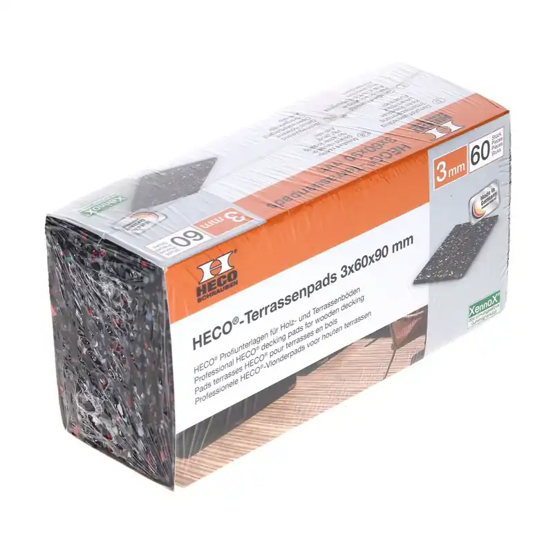 Letzte Chance HECO Terrassen Pads Gummi Rutschfest 3 mm 60 Stk. ( 49770 )
