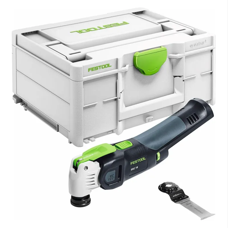 Festool OSC 18 E-Basic Akku Oszillierer 18 V Starlock Max ( 576591 ) Brushless + Systainer - ohne Akku, ohne Ladegerät ( Nachfolger von 574848 ) Zertifiziert