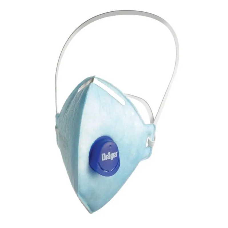 Dräger X-plore 1720 NR D V Halbmaske 5 Stück ( 3951084 ) FFP2 Partikelfiltrierend Universalgröße mit CoolMAX Ventil Atemschutzmaske Abverkauf