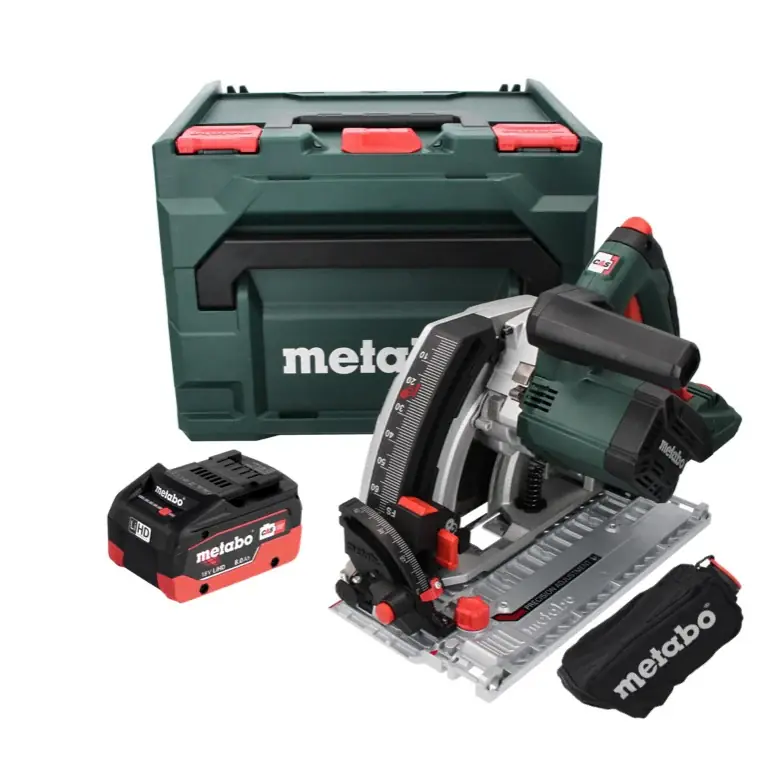 Metabo KT 18 LTX 66 BL Akku Tauchkreissäge 18 V 165 mm + 1x Akku 8,0 Ah + metaBOX - ohne Ladegerät Direkt Vom Hersteller