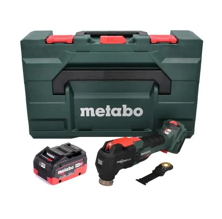 Metabo MT 18 LTX BL QSL Akku Multitool 18 V Brushless Starlock Plus + 1x Akku 8,0 Ah + metaBOX - ohne Ladegerät Neuheit