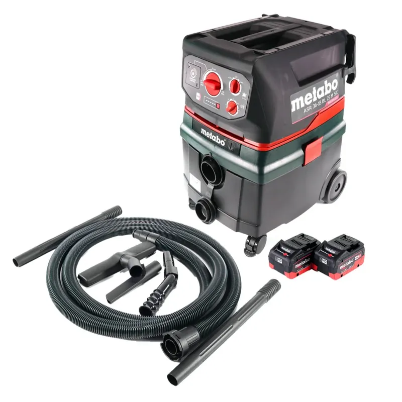 Top-Preis Metabo ASR 36 18 BL 25 M SC Akku Nass Trocken Sauger 36 V ( 2x 18 V ) 25 l Brushless + 2x Akku 5,5 Ah - ohne Ladegerät