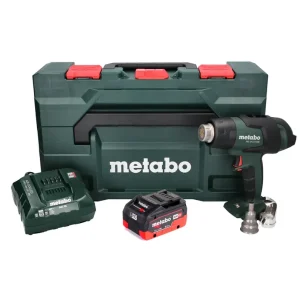 Direktkauf Metabo HG 18 LTX 500 Akku Heißluftgebläse 18 V 300 - 500 °C + 1x Akku 8,0 Ah + Ladegerät + MetaBox