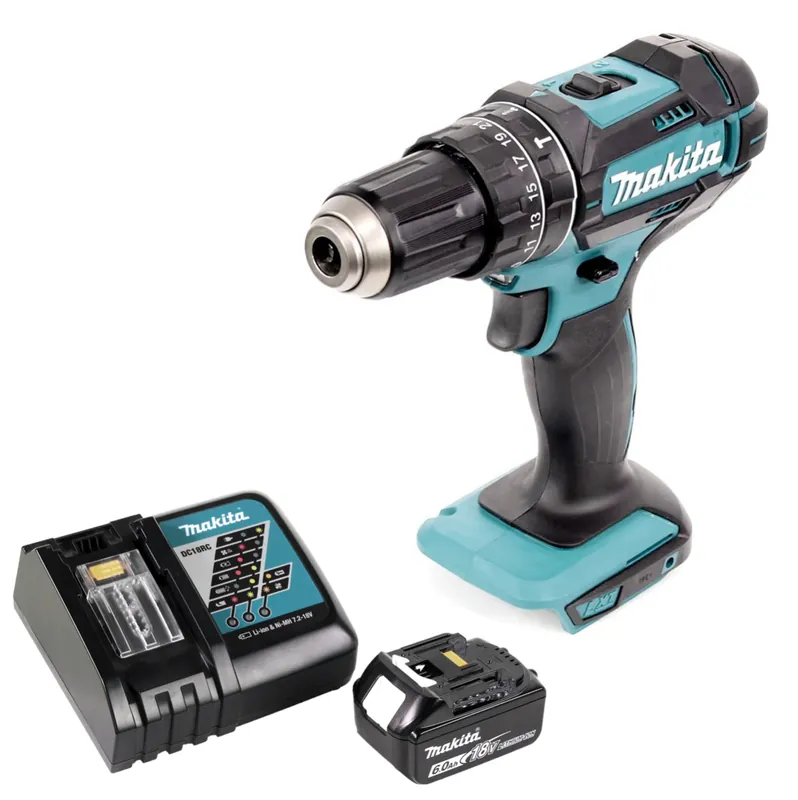 Makita DHP 482 RG1 Akku Schlagbohrschrauber 18 V 62 Nm + 1x Akku 6,0 Ah + Ladegerät Jetzt Bestellen