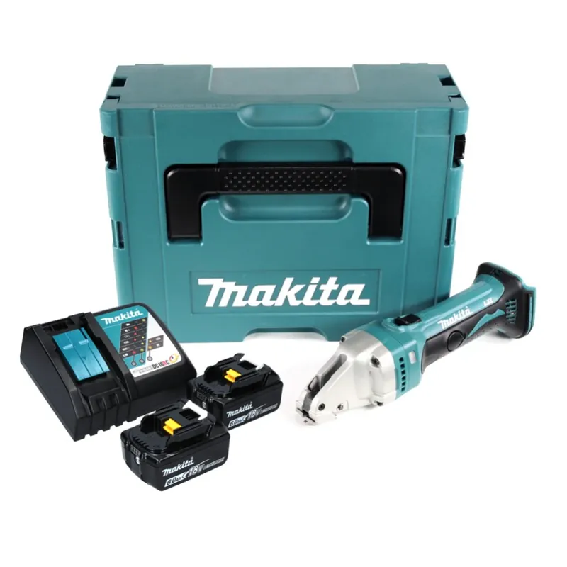 Makita DJS 161 RGJ Akku Blechschere 18 V 1,6 mm + 2x Akku 6,0 Ah + Ladegerät + Makpac Top-Angebot