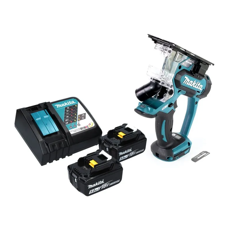 Makita DSD 180 RT Akku Gipskartonsäge 18 V + 2x Akku 5,0 Ah + Ladegerät Preisreduziert