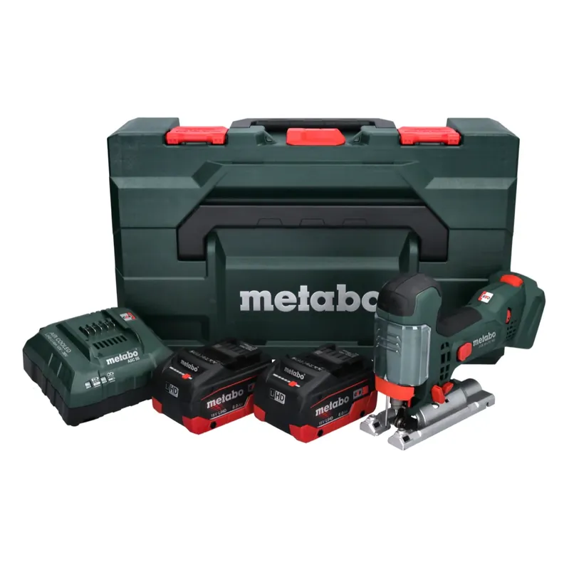 Saisonangebot Metabo STA 18 LTX 100 Akku Stichsäge 18 V + 2x Akku 8,0 Ah + Ladegerät + metaBOX