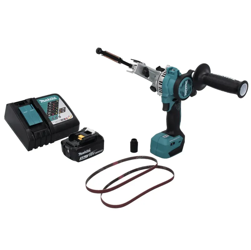 Aktuell Makita DBS 180 RF1 Akku Bandfeile 18 V 9 x 533 mm Brushless + 1x Akku 3,0 Ah + Ladegerät