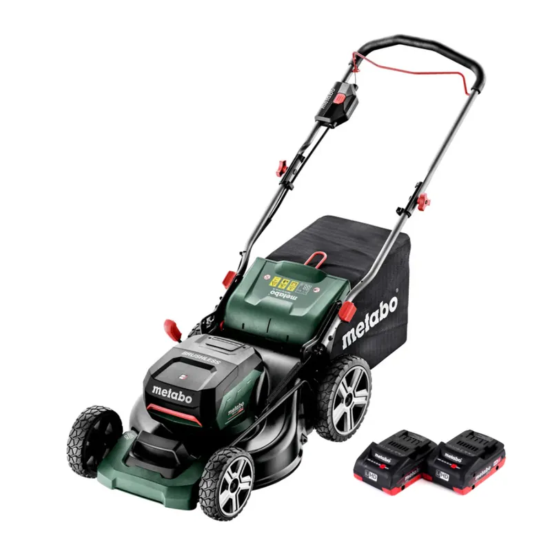 Metabo RM 36-18 LTX BL 46 Akku Rasenmäher 36 V ( 2x 18 V ) 46 cm Brushless + 2x Akku 4,0 Ah - ohne Ladegerät Neue Kollektion
