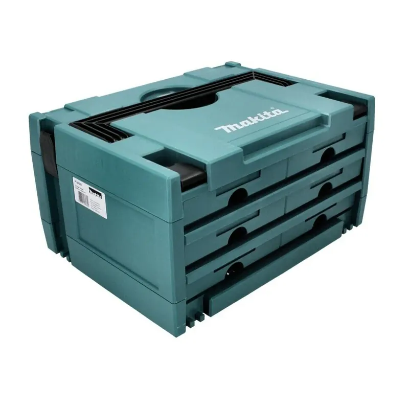 Makita MAKSTOR 3.6 Werkzeug Koffer 6 Schubladen ( P-84333 ) 395 x 295 x 215 mm Neue Ware