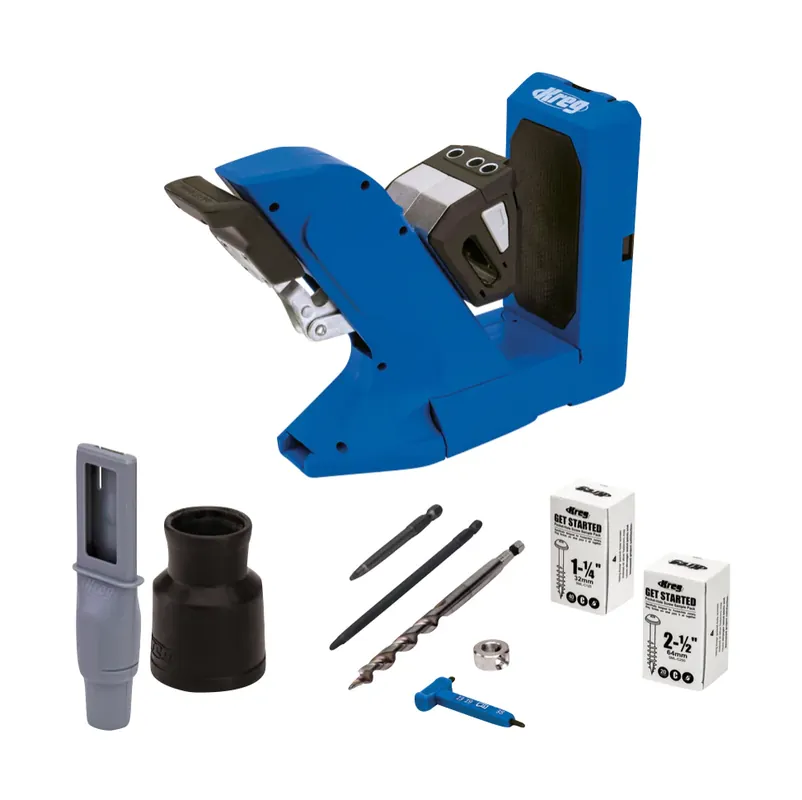 KREG Pocket Hole Jig 720 Taschenloch Bohrschablone ( KPHJ720 ) + Stufenbohrer + Bit + Schrauben Top-Seller