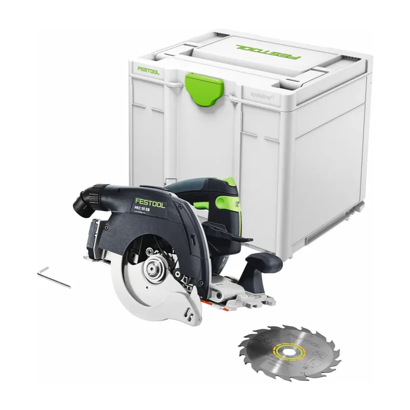 Zertifiziert Festool HKC 55 EB-Basic Akku Handkreissäge 18 V 160 mm Brushless ( 576163 ) + Systainer - ohne Akku, ohne Ladegerät ( Nachfolger von 201358 )