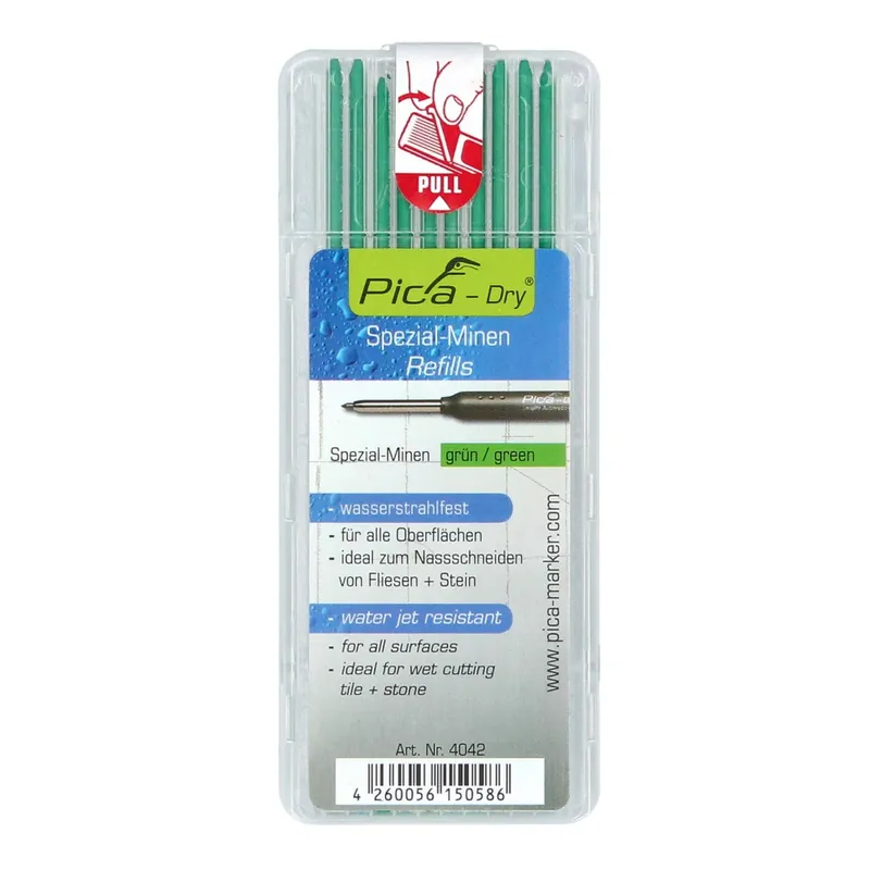 Pica DRY Spezial Minen Wasserstrahlfest Grün 10 Stk. ( 4042 ) Sichere Zahlung