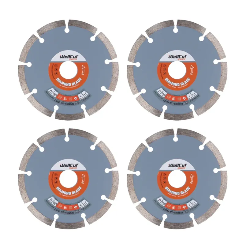 WellCut Diamond Blade Diamant Trennscheibe 125 x 22,23 mm 4 Stk. ( 4x WC-SD12522 ) Neuheit