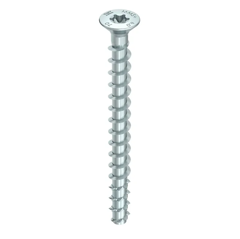 Jetzt Bestellen HECO MULTI MONTI plus F Schraubanker 5,0 x 50 mm 200 Stück ( 54266 ) Betonschraube, Senkkopf, T-Drive, verzinkt blau, A2K